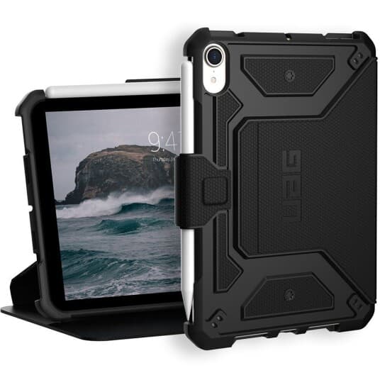 Uag Rugged Case For Ipad Mini (6Th Gen, 2021) [8.3-Inch] - Metropolis Black - Lommebok For Nettbrett - Robust - Kompositt - Svart - For Apple Ipad Mini (6. Generasjon)