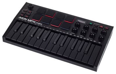 Akai Mpk Mini Mk3, 25 Smaker, Knapper, Dreje, Sorter, Sorter, Usb, 318 Mm