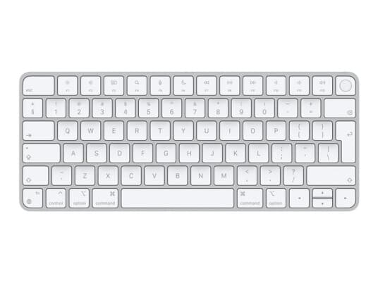 Apple Magic Keyboard With Touch Id - Tastatur - Trådløs - Bluetooth, Usb-C - Qwerty - Internasjonal Engelsk / Kanadisk Fransk