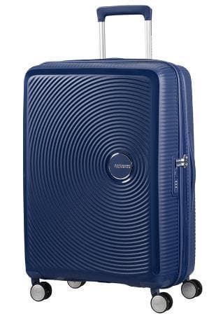 American Tourister Soundbox Spinner Expandable - Spinner 67 Cm - Hardside - Polypropylen - Midnatt, Marine