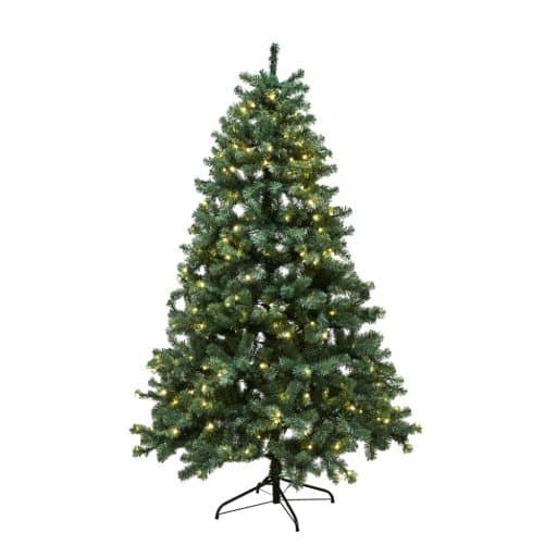 Juletræ Kunstig Pvc "Aske", Klasse B+, 100X48 Cm M/Led Nordic Winter (780-130)