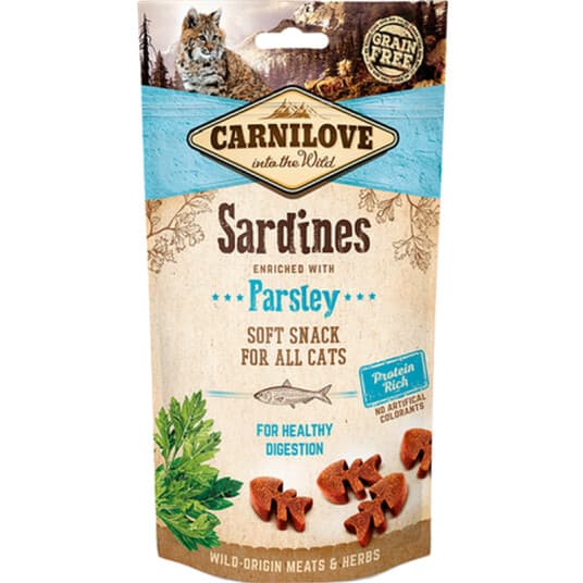 Cat Semi Moist Snack Sardine & Parsley 50 g x 10 stk.