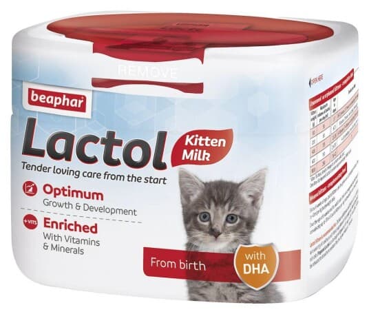 Beaphar Lactol Kitty Milk, Katt, Pulver, Generelle Helsefordeler, Junior, Omega-3, Krukke