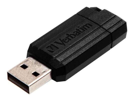 Verbatim Pinstripe Usb Drive - Usb-Flashstasjon - 8 Gb - Usb 2.0 - Svart