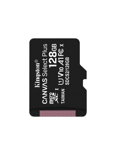 Kingston Canvas Select Plus - Flashminnekort - 128 Gb - A1 / Video Class V10 / Uhs Class 1 / Class10 - Microsdxc Uhs-I