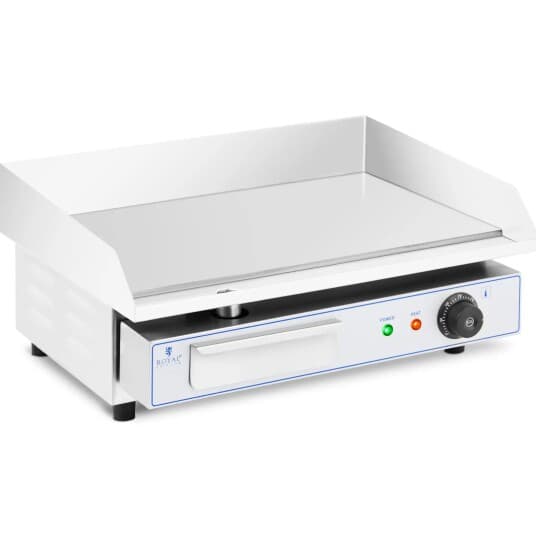 Royal Catering Grill Elektrisk Plategrill Glatt 550 X 400 Mm 3000 W