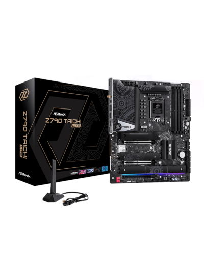 Asrock Z790 Taichi Lite - Hovedkort - Utvidet Atx (E-Atx) - Lga1700-Sokkel - Z790 Chipset - Usb4, Usb-C 3.2 Gen 2X2, Usb 3.2 Gen 1, Usb 3.2 Gen 2 - 2.5 Gigabit Lan, Wi-Fi 6, Bluetooth - Innbygd Grafikk (Cpu Kreves) - High Definition Audio (5.1-Kanal