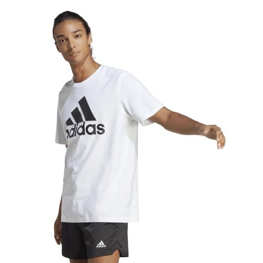 Adidas Essential Single Jersey Big Logo T-Shirt, t-skjorte, herre Hvit L