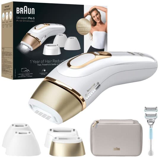 Braun Silk-Expert Pro Pl5356, Guld, Vit, Intensivt Pulserat Ljus (Ipl), Ac