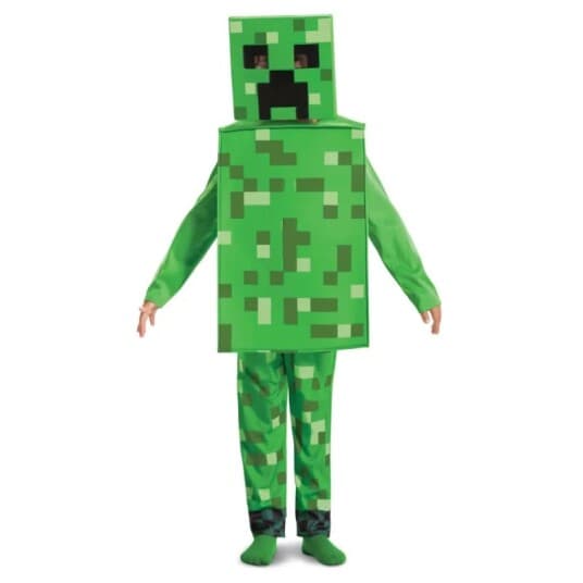 Disquise Minecraft Creeper Kostyme 4-6 Maske Forkledning