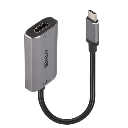 Lindy 43327, 0,11 M, Usb Type-C, Hdmi, Hankjønn, Hunkjønn, Rett