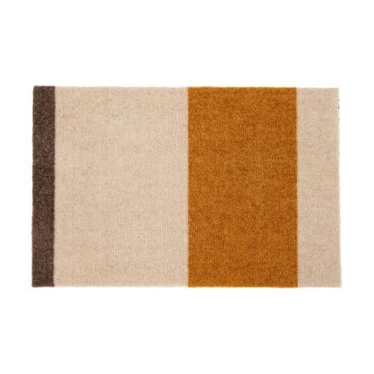 tica copenhagen Stripes by tica, horisontal, dørmatte Ivory-dijon-brown, 40 x 60 cm