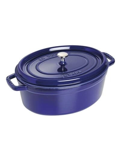 Staub - Cocotte Med Dekke - 31 Cm - 5.5 L - Oval - Mørk Blå