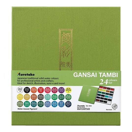 Gansai Tambi Aquarel Akvareller, 24 Farger