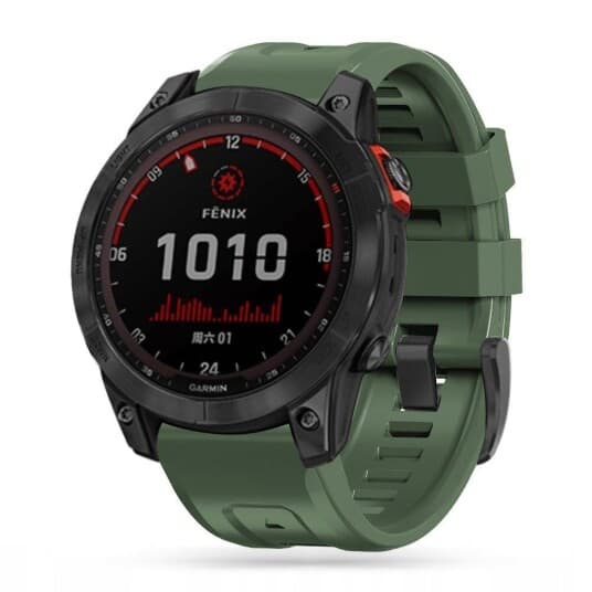 Garmin Fenix 5/6/6 Pro/7 smartklokkerem, 22 mm, grønn farge