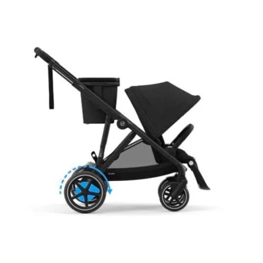 Cybex E-Gazelle S Stroller, Moon Black, Electrically Assisted