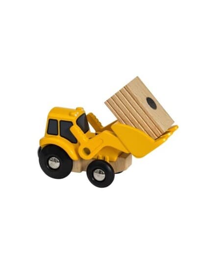 Brio Front Loader With Magnetic Charge, Construction Toys (Yellow)