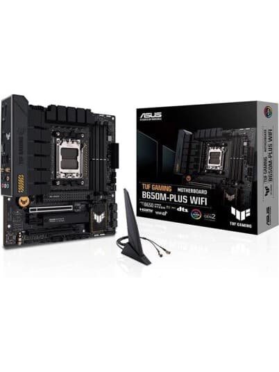 ASUS TUF Gaming B650M-Plus WIFI - Hovedkort - micro ATX - Socket AM5 - AMD B650 Chipset - USB-C 3.2 Gen 2x2, USB 3.1 Gen 2, USB 3.2 Gen 2, USB-C 3.2