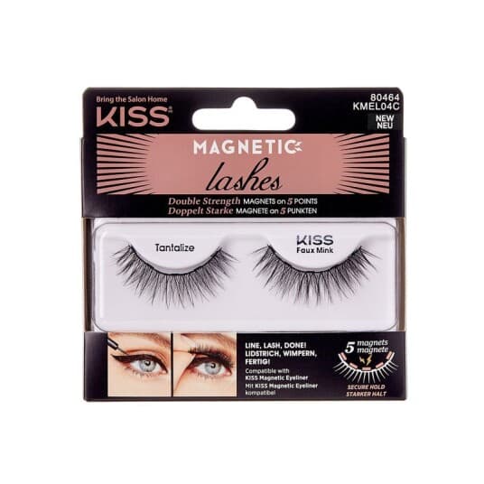 Kiss Magnetic Eyelashes For Eyeliner Tantalize 1Op.