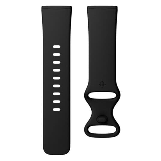 Fitbit Infinity Band - Klokkestropp For Smart Armbåndsur - Stor Størrelse - Svart - For Fitbit Sense, Versa 3