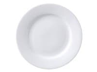 Tallerken Superwhite Ø23 Cm Flad Med Fane Porcelæn Hvid,6 Stk/Pk