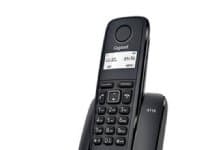 Gigaset A116, Dect-Telefon, Nummervisning, Svart