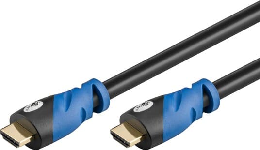 Goobay HDMI cable 1 m HDMI Type A (Standard) Black,Blue -High Speed