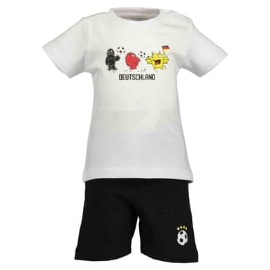 BLUE SEVEN Boys Set of 2 T-Shirt + Capri Pants White