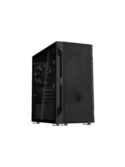 Silverstone Fara H1m - Mikro - Micro Atx - Sidepanel Med Vindu (Herdet Glass) - Ingen Strømforsyning (Atx / Ps/2) - Svart - Usb/Lyd