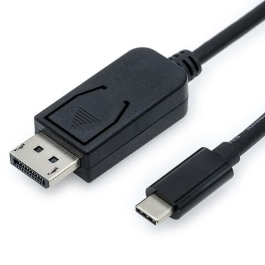 Value 11.99.5845, 1 M, Usb Type-C, Displayport, Hankjønn, Hankjønn, Rett