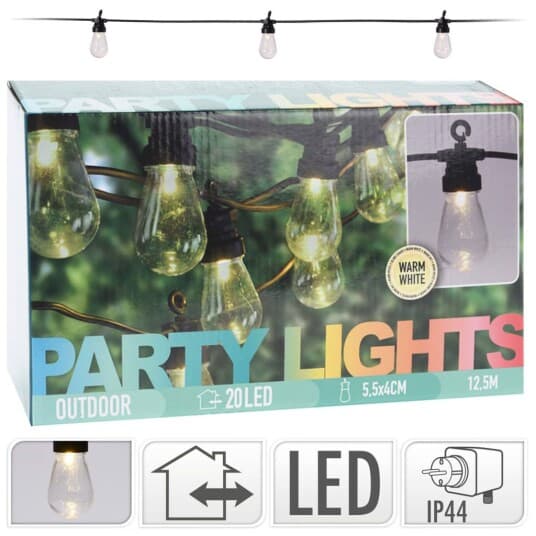 Progarden Led Hagelys, Krans For Rom, 12,5 M, Universal