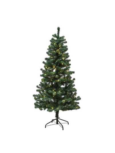 Juletræ Kunstig Pvc "Alex", Klasse B, 140X74 Cm M/Led Nordic Winter (780-113)