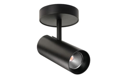 Væg/Loftarmatur Tube Mini S Led 17W, 2700K, 830 Lumen, Sort