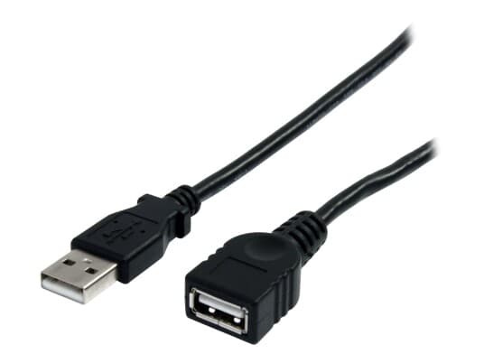 Startech.Com 10 Ft Black Usb 2.0 Extension Cable A To A - 10Ft Usb 2.0 Extension Cable - 10Ft Usb Male Female Cable (Usbextaa10bk) - Usb-Forlengelseskabel - Usb (Hann) Til Usb (Hunn) - Usb 2.0 - 3 M - Svart - For P/N: 35Fcreadbk3, Icusb2321f, Icusb2