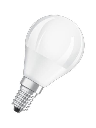 Osram Led Superstar - Led-Lyspære - Form: P45 - Mattslipt Finish - E14 - 4.9 W (Ekvivalent 40 W) - Klasse F - Varmt Hvitt Lys - 2700 K