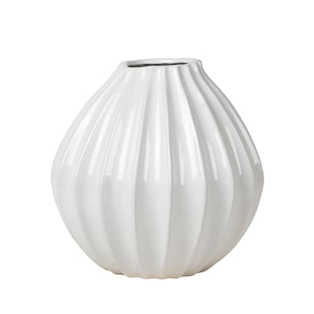 Broste Copenhagen Wide vase ivory 30 cm