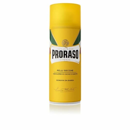 Proraso Shaving Foam Nourishing, Barberkrem, Menn, Tørr Hud, 400 Ml, Fuktighets Krem, Nærende, Flaske