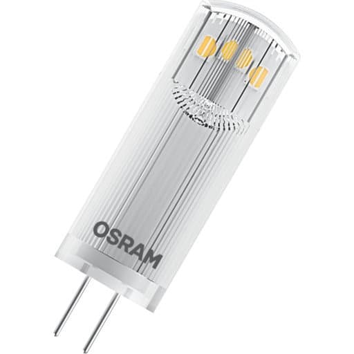 Osram Pin - Led-Lyspære - Form: T13 - Klar Finish - G4 - 1.8 W (Ekvivalent 20 W) - Klasse F - Varmt Hvitt Lys - 2700 K