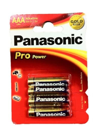 Panasonic Alkaline Pro Power Lr03ppg - Batteri 4 X Aaa - Alkalisk