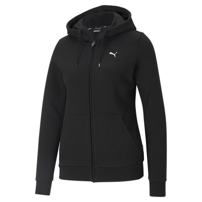 Puma ESS Small Logo Full-Zip Hoodie FL, hettegenser dame Svart XL