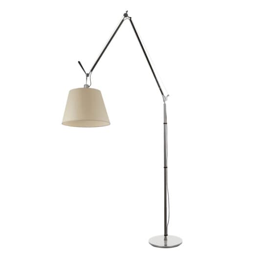 Artemide Tolomeo Mega Gulvlampe Pergament 36 cm Skjerm med Dimmer