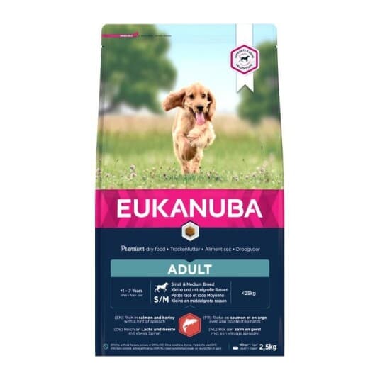 Eukanuba Euk Adult Small/Medium Salmon & Barley 2,5 Kg