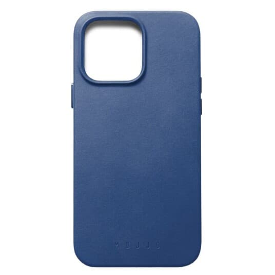 Mujjo Full Leather Case With Magsafe For Iphone 14 Pro Max - Monaco Blue