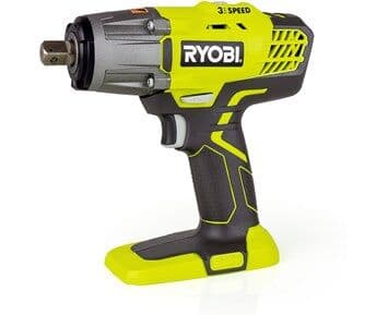 Ryobi One+ R18iw3-0 - Støtskiftenøkkel - Trådløs - 3 Hastigheter - 1/4" Hex Socket, 1/2" Firkantnøkkel - 400 N·M - Uten Batteri - 18 V