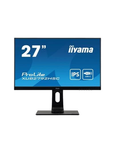 Iiyama Prolite Xub2792hsc-B5 - Led-Skjerm - 27" - 1920 X 1080 Full Hd (1080P) @ 75 Hz - Ips - 250 Cd/M² - 1000:1 - 4 Ms - Hdmi, Displayport, Usb-C - Høyttalere - Matt, Svart