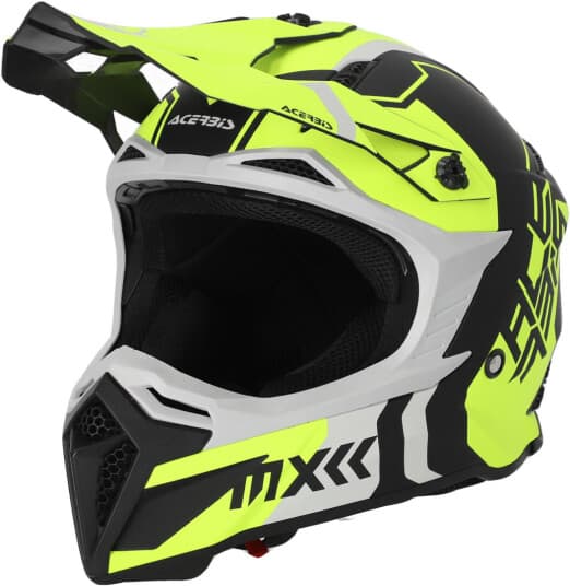 Acerbis Crosshjelm  Profile 5 Svart-Fluo-Gul