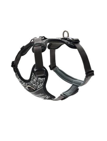 Dog Harness Divo Reflect Black/Grey S-M Chest 52-68cm