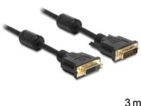 Delock - Dvi-Kabel - Dvi-D (Hunn) Til Dvi-D (Hann) - 3 M - Svart