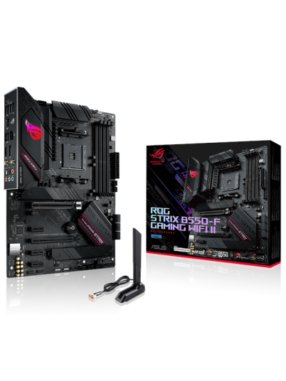 Asus Rog Strix B550-F Gaming Wifi Ii, Amd, Stik Am4, 3. Generasjon Amd Ryzen™ 3, 3. Generasjon Amd Ryzen 5, 3. Generasjon Amd Ryzen™ 7, 3...., Stik Am4, Ddr4-Sdram, 128 Gb