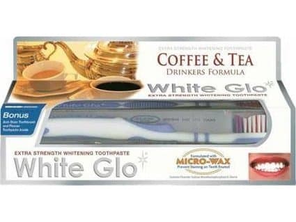 White Glo White Glo_Set Coffee & Amp  Tea Drinkers Formula Whitening Paste Removes Coffee And Tea Deposits 100Ml + Brush